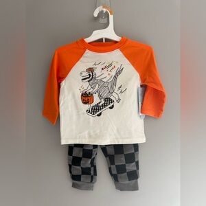 Cat & Jack Halloween Skateboarding Dinosaur Matching Set Baby Boys SZ 12 M New